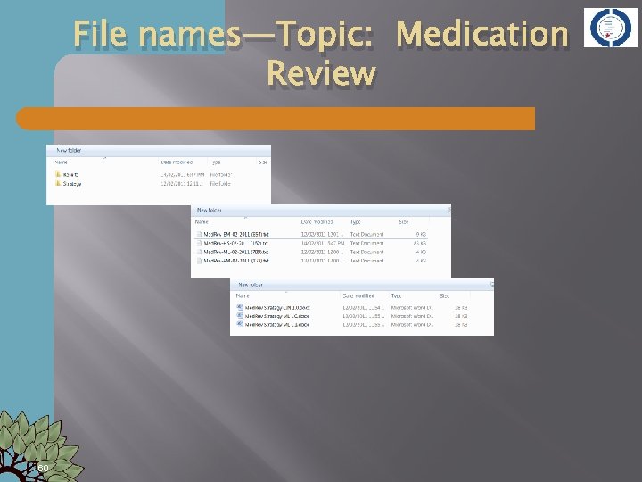 File names—Topic: Medication Review 60 