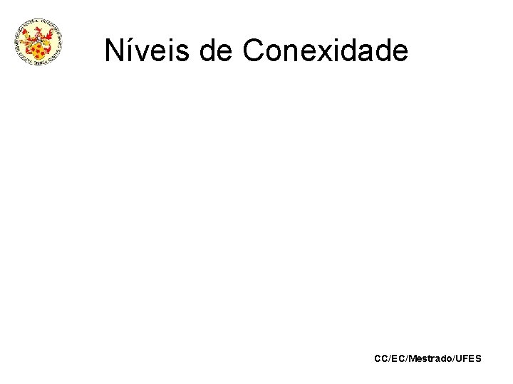 Níveis de Conexidade CC/EC/Mestrado/UFES 