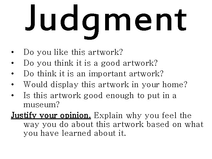 Judgment • • • Do you like this artwork? Do you think it is Judgment • • • Do you like this artwork? Do you think it is
