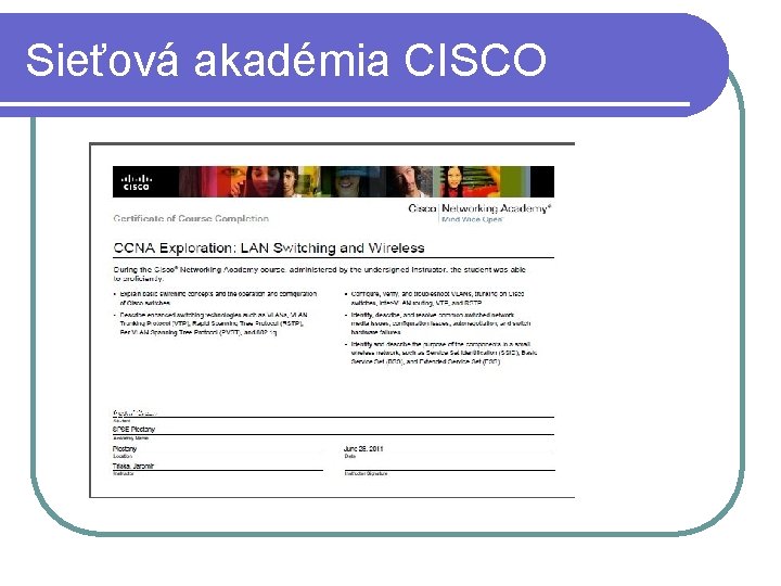Sieťová akadémia CISCO 