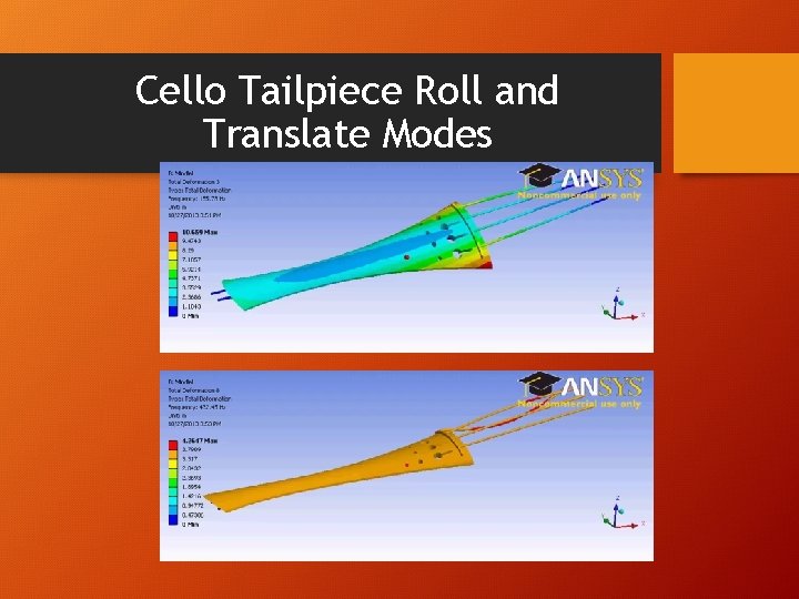 Cello Tailpiece Roll and Translate Modes 