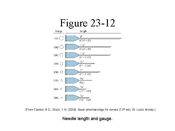Figure 23 -12 (From Clayton, B. D. , Stock, Y. N. [2004]. Basic pharmacology