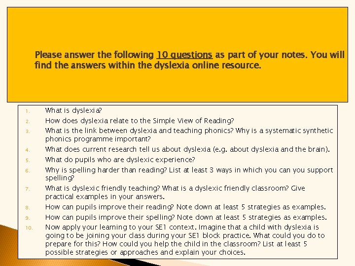 Please answer the following 10 questions as part of your notes. You will find Please answer the following 10 questions as part of your notes. You will find
