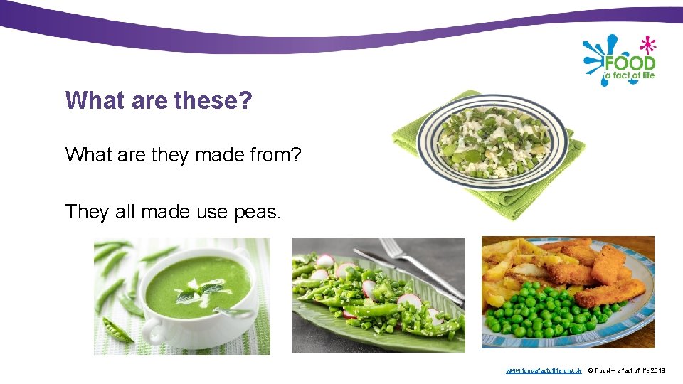 What are these? What are they made from? They all made use peas. www.