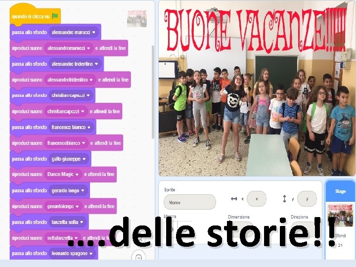 …. delle storie!! 