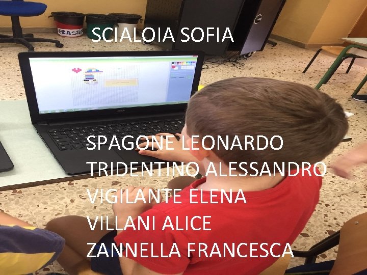 SCIALOIA SOFIA SPAGONE LEONARDO TRIDENTINO ALESSANDRO VIGILANTE ELENA VILLANI ALICE ZANNELLA FRANCESCA 