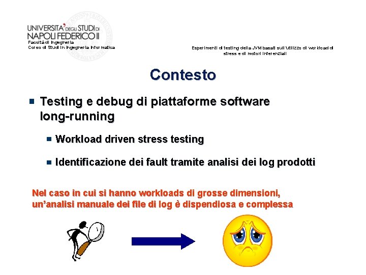 Facoltà di Ingegneria Corso di Studi in Ingegneria Informatica Esperimenti di testing della JVM