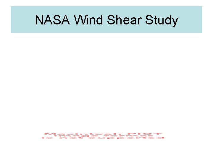 NASA Wind Shear Study 
