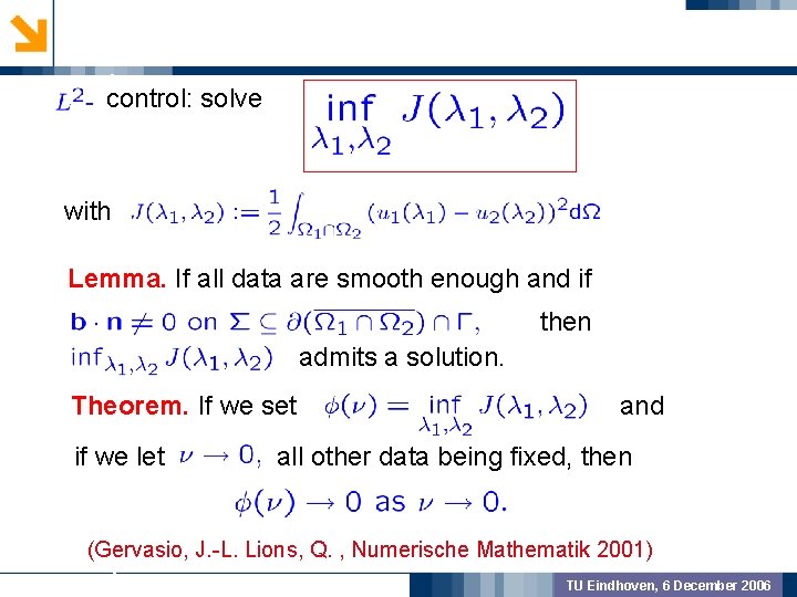 control: solve GEOMETRIC PREPROCSSING with Lemma. If all data are smooth enough and if