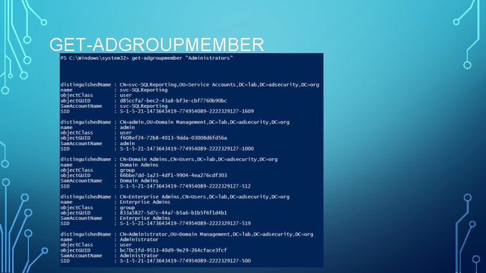 GET-ADGROUPMEMBER GET-ADGROUPMEMBER