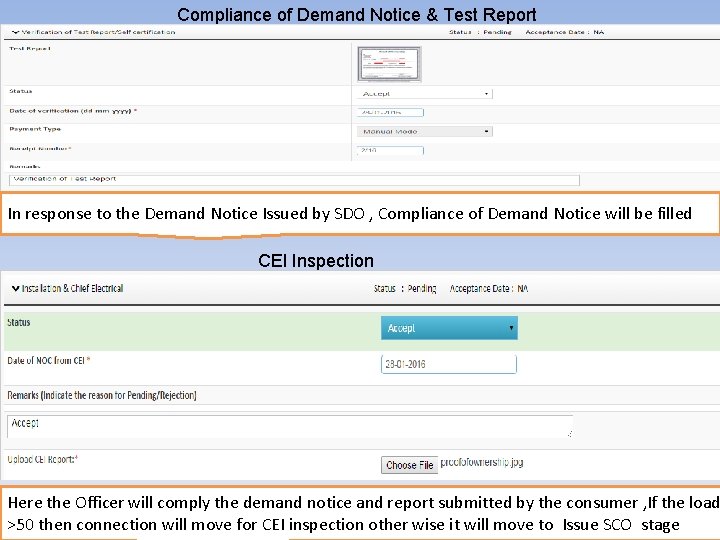 Compliance of Demand Notice & Test Report In response to the Demand Notice Issued