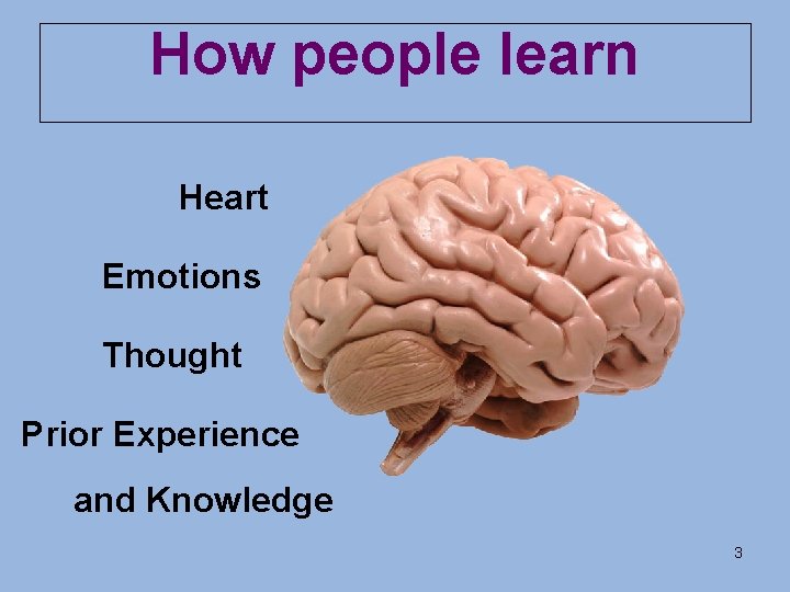 How people learn Heart Emotions Thought Prior Experience and Knowledge 3 