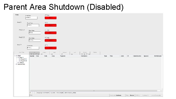 Parent Area Shutdown (Disabled) 