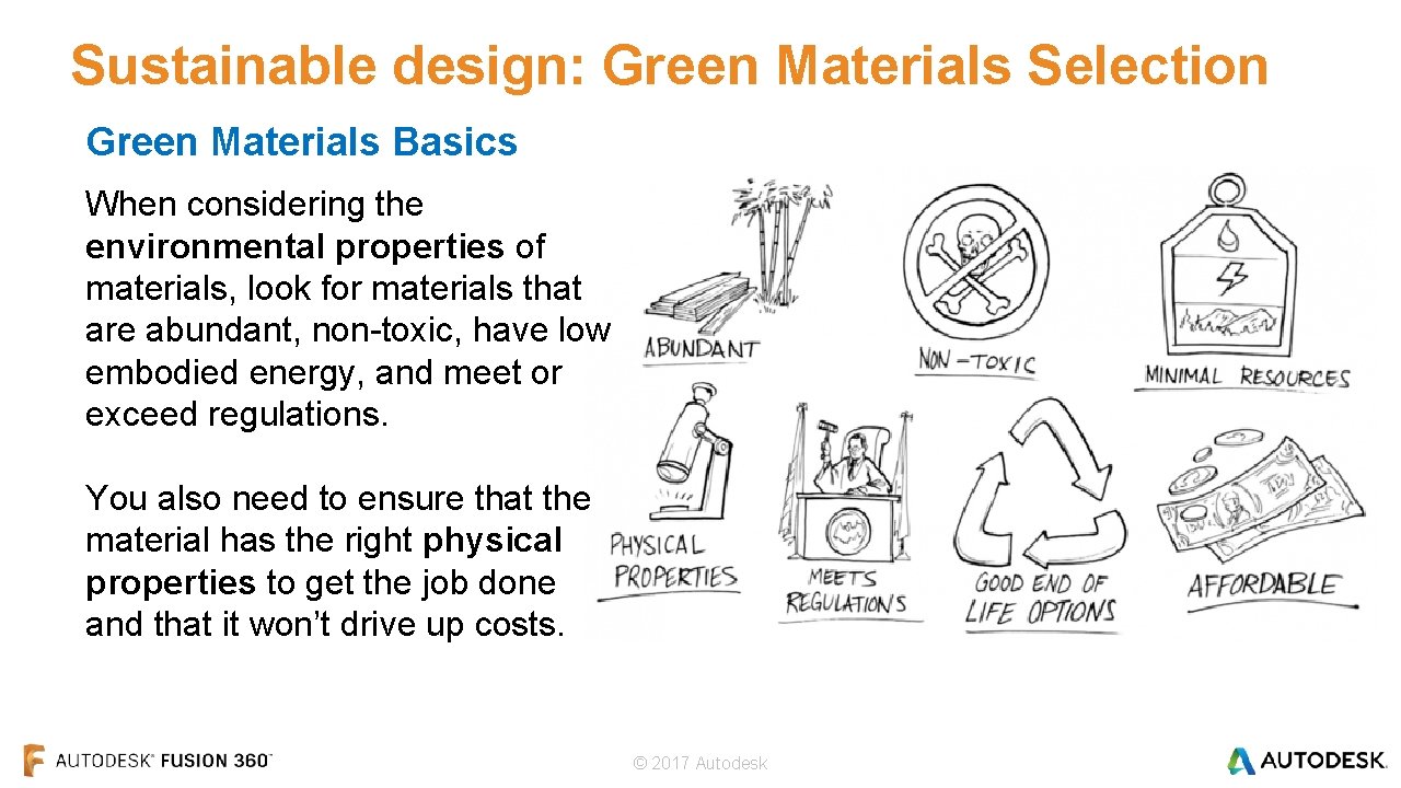 Sustainable design: Green Materials Selection Green Materials Basics When considering the environmental properties of