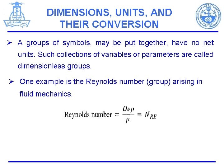 DIMENSIONS, UNITS, AND THEIR CONVERSION Ø A groups of symbols, may be put together,