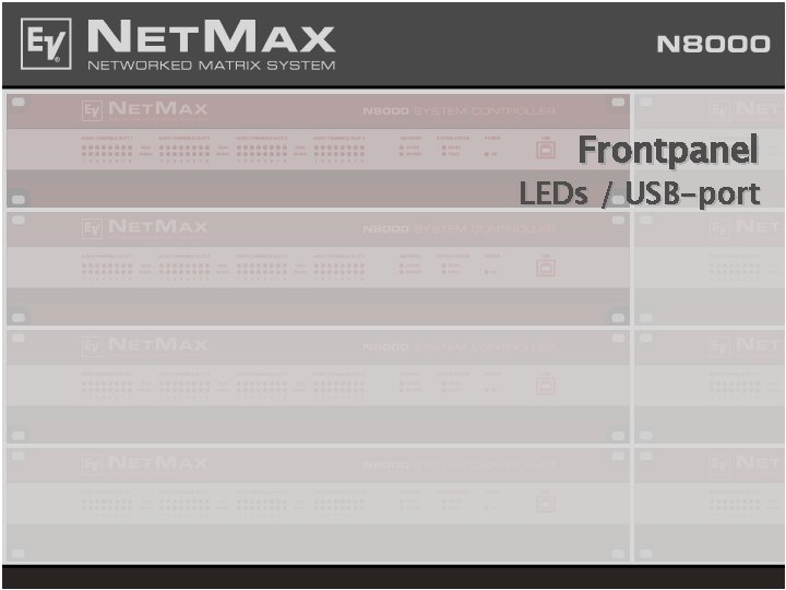 Frontpanel LEDs / USB-port 