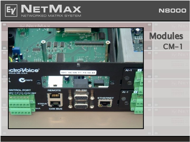 Modules CM-1 