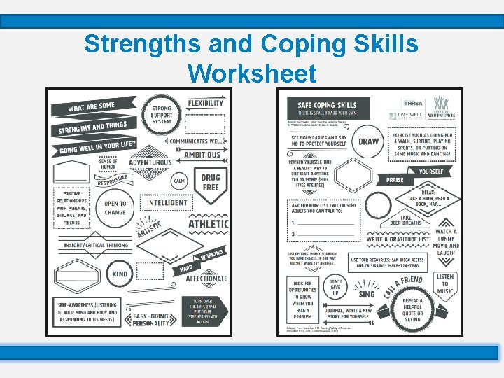 Strengths and Coping Skills Worksheet 