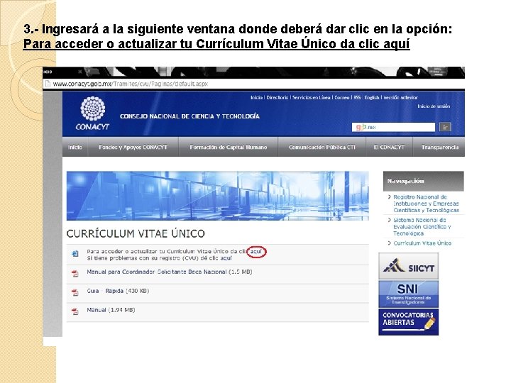 3. - Ingresará a la siguiente ventana donde deberá dar clic en la opción: