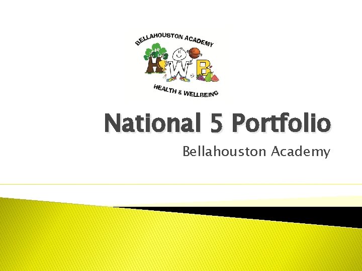 National 5 Portfolio Bellahouston Academy 
