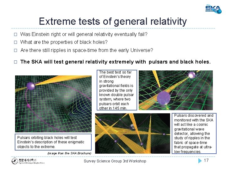 Extreme tests of general relativity � Was Einstein right or will general relativity eventually