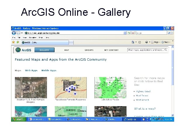 Arc. GIS Online - Gallery GIS 55 Arc. GIS Online - Gallery GIS 55