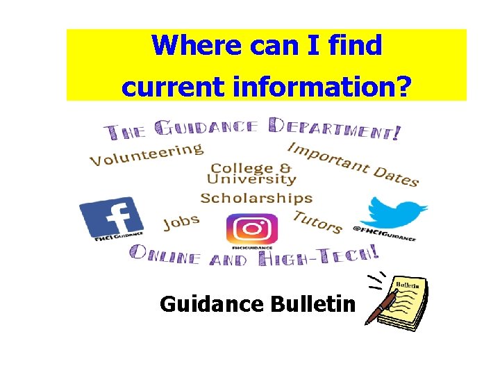 Where can I find current information? Guidance Bulletin 