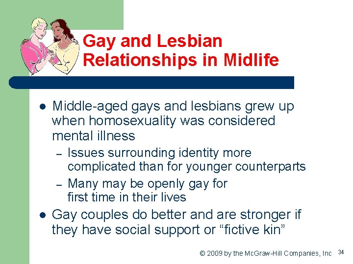 Gay and Lesbian Relationships in Midlife l Middle-aged gays and lesbians grew up when