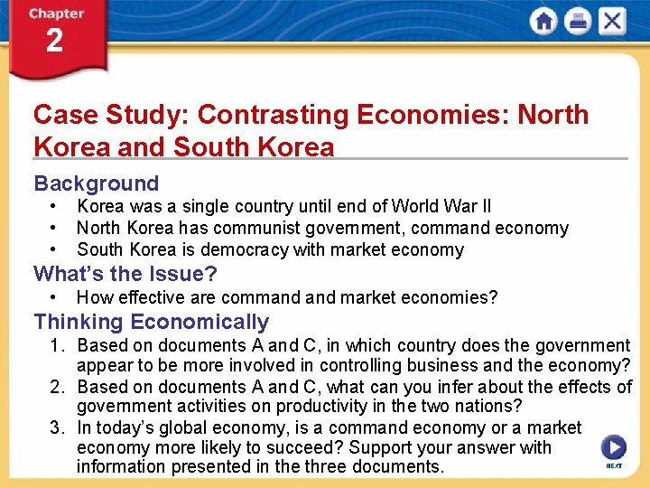Case Study: Contrasting Economies: North Korea and South Korea Background • • • Korea