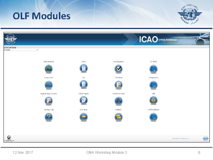 OLF Modules 12 Nov 2017 CMA Workshop Module 3 6 