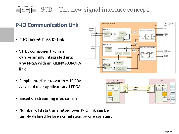 SCB – The new signal interface concept P-IO Communication Link • P-IO Link Pa.