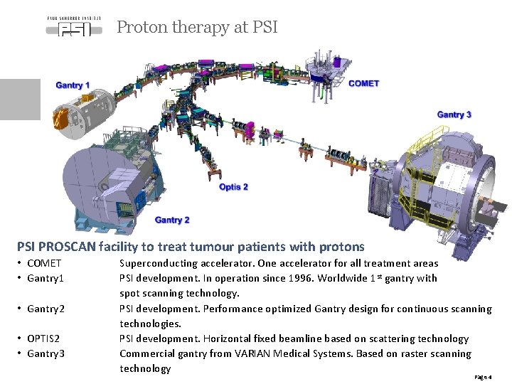Proton therapy at PSI PROSCAN facility to treat tumour patients with protons • COMET