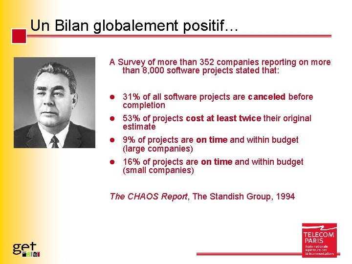 Un Bilan globalement positif… A Survey of more than 352 companies reporting on more