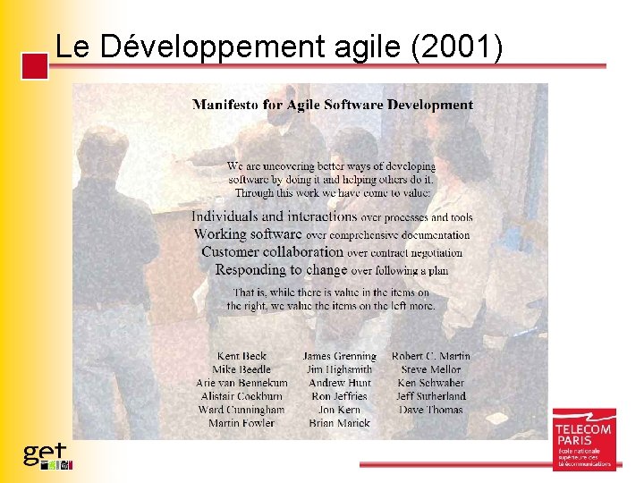 Le Développement agile (2001) Page 45 - Une (Petite) Histoire de la gestion de