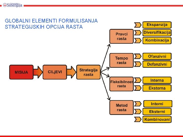 GLOBALNI ELEMENTI FORMULISANJA STRATEGIJSKIH OPCIJA RASTA 