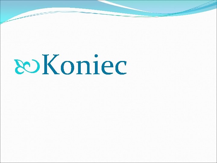  Koniec 