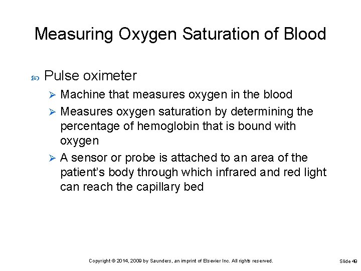 Measuring Oxygen Saturation of Blood Pulse oximeter Machine that measures oxygen in the blood Measuring Oxygen Saturation of Blood Pulse oximeter Machine that measures oxygen in the blood