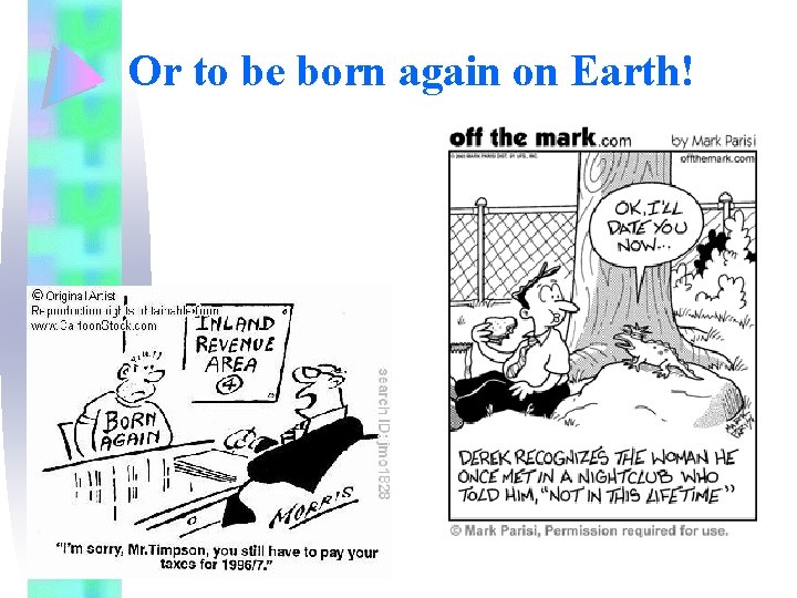 Or to be born again on Earth! 