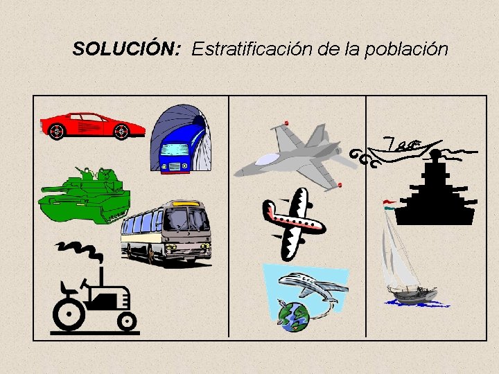 SOLUCIÓN: Estratificación de la población 