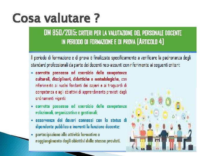 Cosa valutare ? 