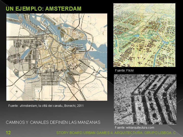UN EJEMPLO: AMSTERDAM Fuente: Flickr Fuente: «Amsterdam, la città dei canali» , Bonechi, 2011