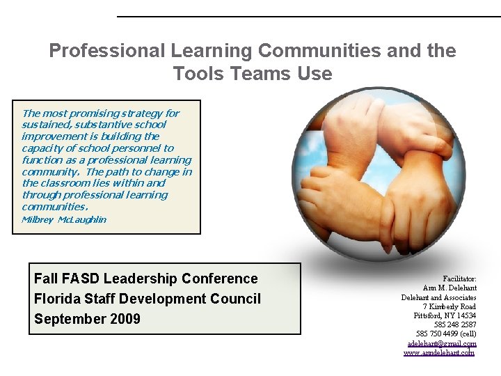 Professional Learning Communities and the Tools Teams Use