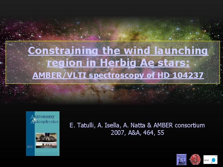 Constraining the wind launching region in Herbig Ae stars: AMBER/VLTI spectroscopy of HD 104237