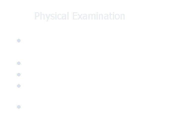 Physical Examination Vital signs: BP: 122/78 mm. Hg, T/P/R: 36. 8/76/18 l HEENT: Conjunctiva:
