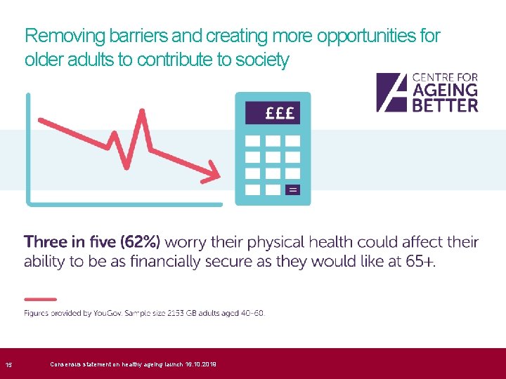  15 Removing barriers and creating more opportunities for older adults to contribute to