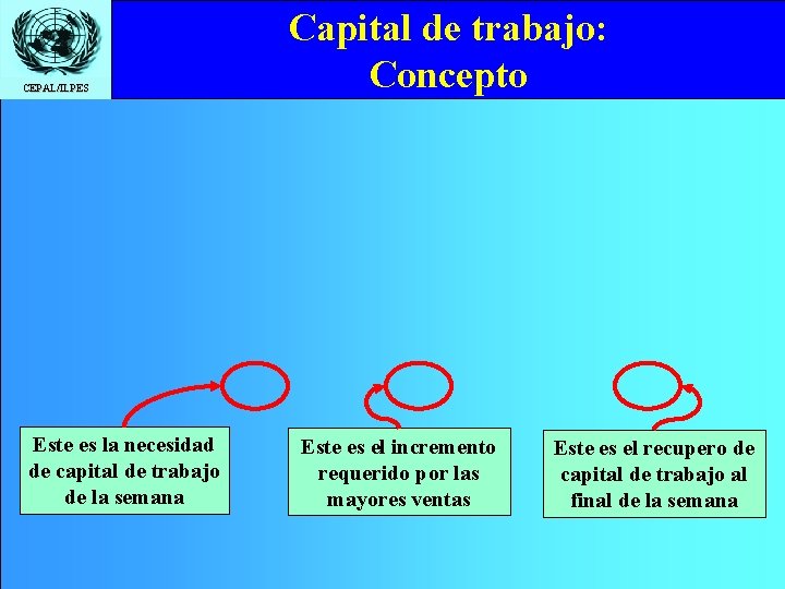 CEPAL/ILPES Este es la necesidad de capital de trabajo de la semana Capital de