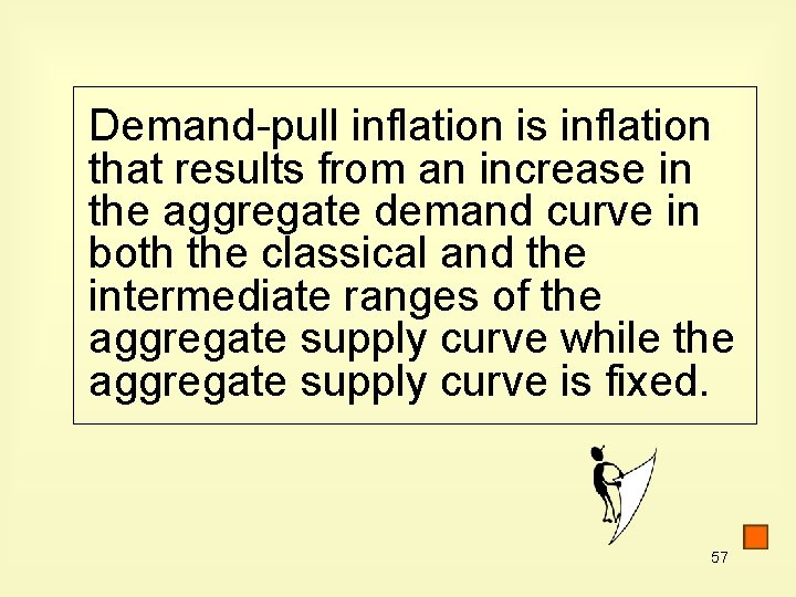 Demand-pull inflation is inflation that results from an increase in the aggregate demand curve