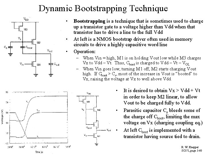 Dynamic Bootstrapping Technique • • • Bootstrapping is a technique that is sometimes used