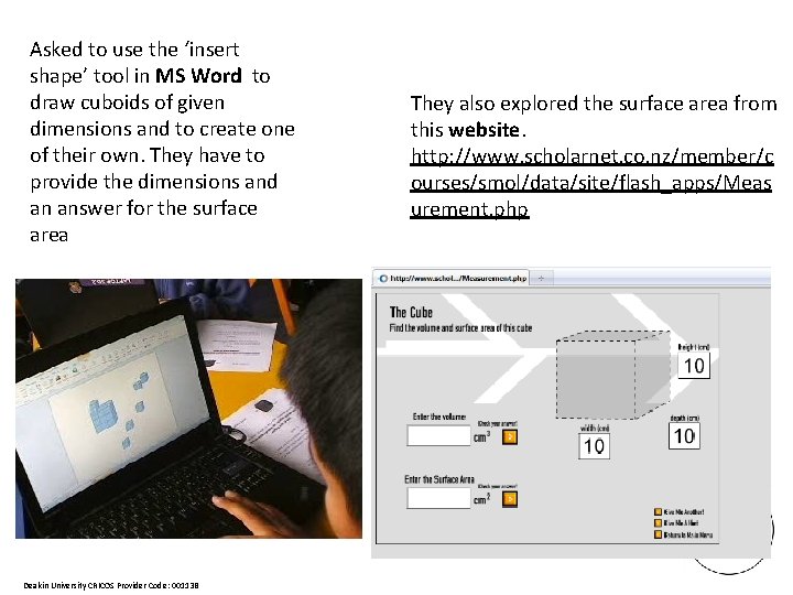 Asked to use the ‘insert shape’ tool in MS Word to draw cuboids of