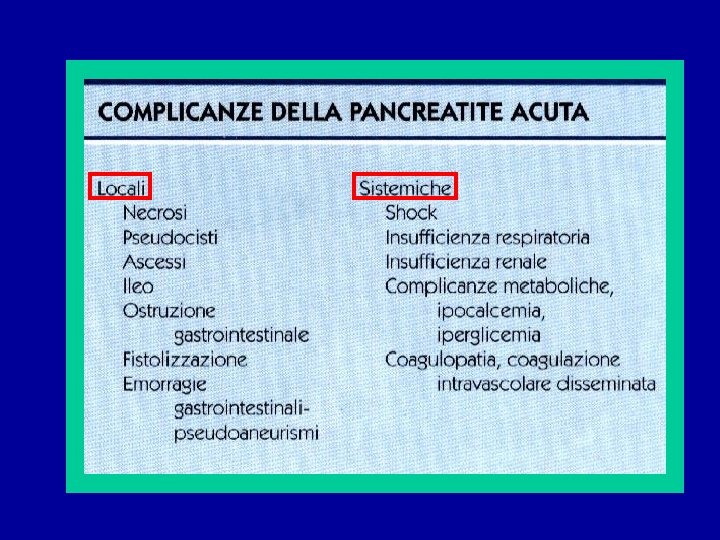 PANCREATITE ACUTA La pancreatite acuta un processo infiammatorio